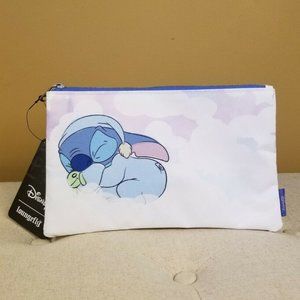 Loungefly Disney Stitch Sleeping Clouds Cosmetic Bag Makeup Pouch NEW